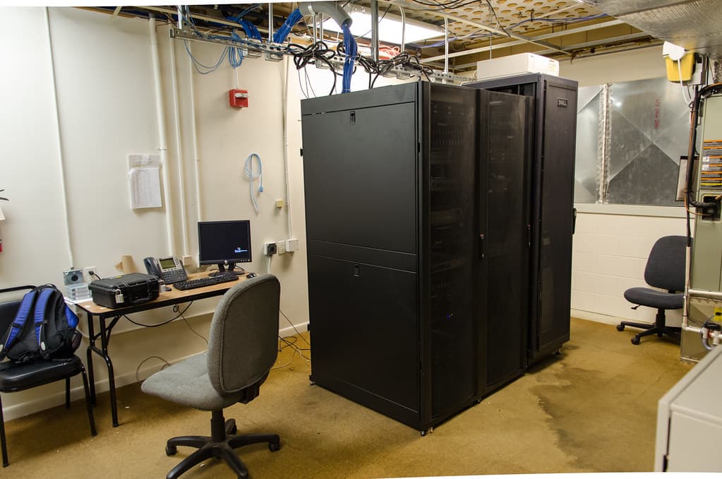 High-throughput server room image for performance optimization